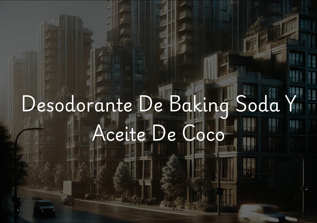 Desodorante De Baking Soda Y Aceite De Coco