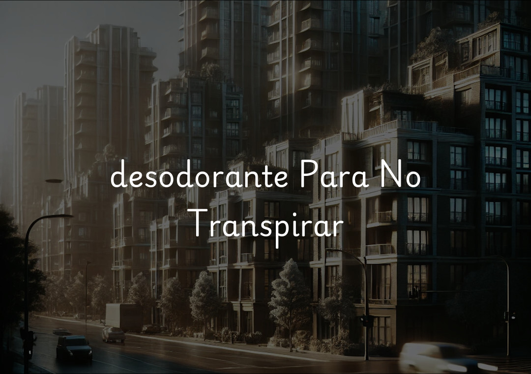 desodorante Para No Transpirar