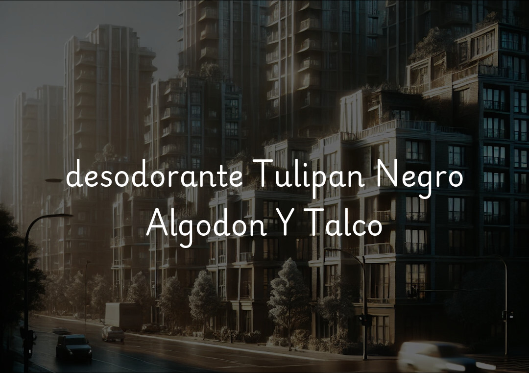 desodorante Tulipan Negro Algodon Y Talco