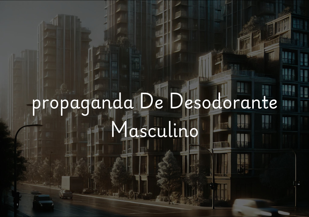 propaganda De Desodorante Masculino